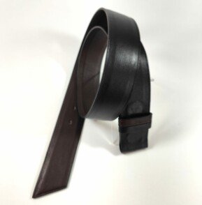 Ceinture reversible femme Noir / Tabac
